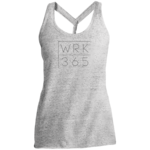 WORK365 Thin Block Logo Cosmic Twist Back Tank